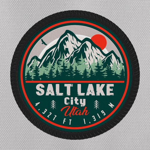 Salt Lake City Utah Ski Souvenir Retro Vintage 80s Patch
