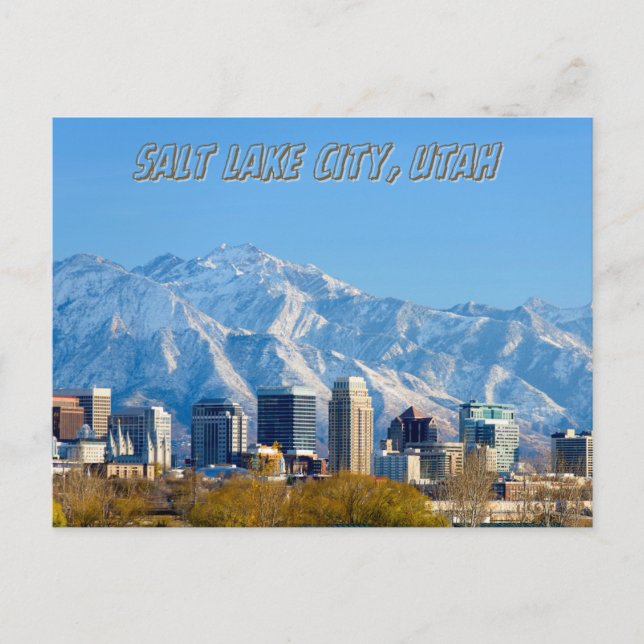 Salt Lake City Utah Souvenir travel postcard (Front)