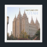 Salt Lake City Utah Travel Souvenir Fridge Magnet<br><div class="desc">Fridge magnet pictures Salt Lake City,  Utah.</div>