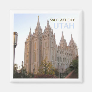 Salt Lake City Utah Travel Souvenir Fridge Magnet