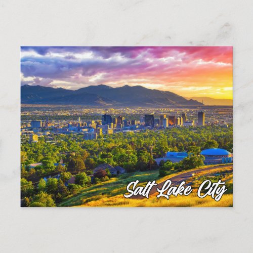 Salt Lake City Utah USA Postcard
