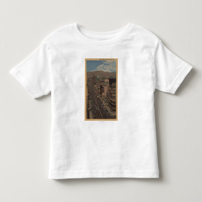 Salt Lake City, Utah - View of Main St. Toddler T-shirt (Front)