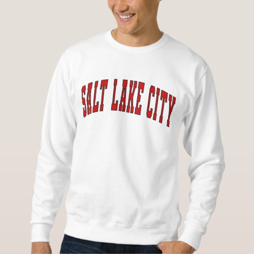 Salt Lake City Utah Vintage Varsity College Sweatshirt
