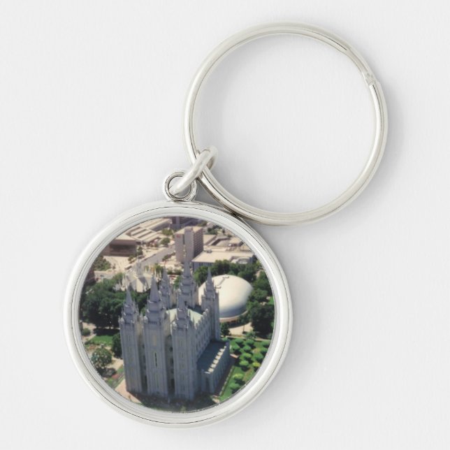 Salt Lake LDS Temple Keychain (Front)