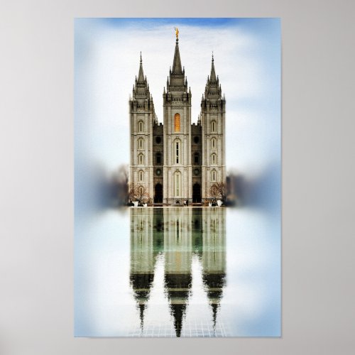 Salt Lake LDS Temple Poster