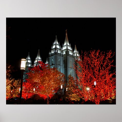Salt Lake LDS Temple Salt Lake City Utah Poster
