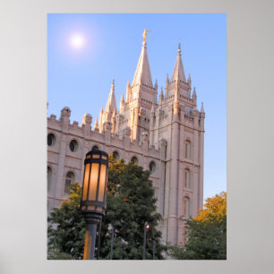 Salt Lake Mormon Temple Poster