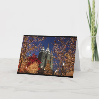 Salt Lake Temple Christmas Greeting Card