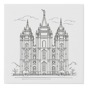 Salt Lake Temple™ Faux Canvas Print