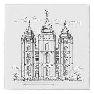 Salt Lake Temple™ Faux Canvas Print