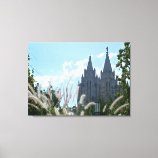 Salt Lake Temple (painted) Canvas Print