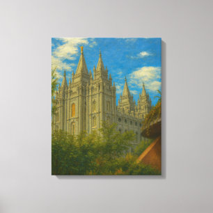 Salt Lake Temple Painting #2™ LDS Canvas Wall Art