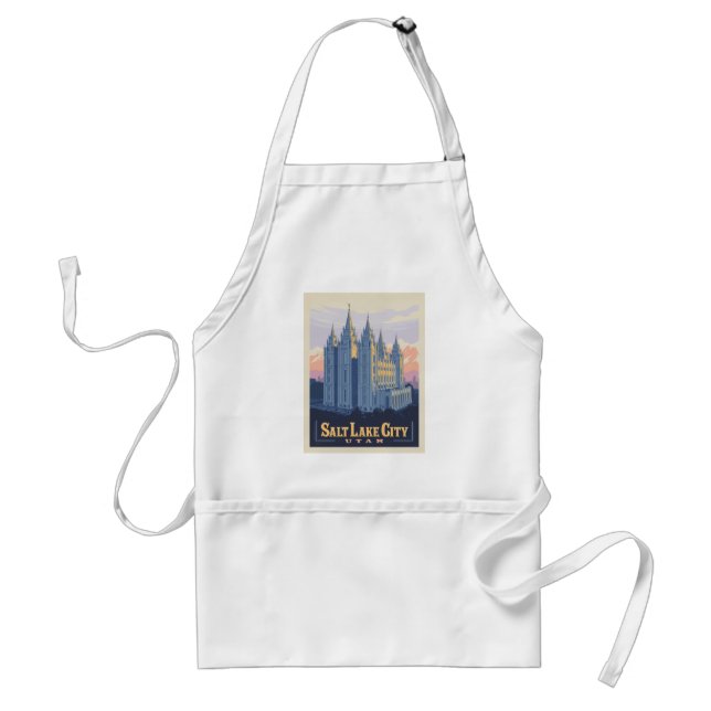 Salt Lake Temple | Salt Lake City, Utah Adult Apron (Front)