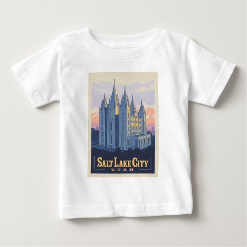 Salt Lake Temple  Salt Lake City Utah Baby T_Shirt