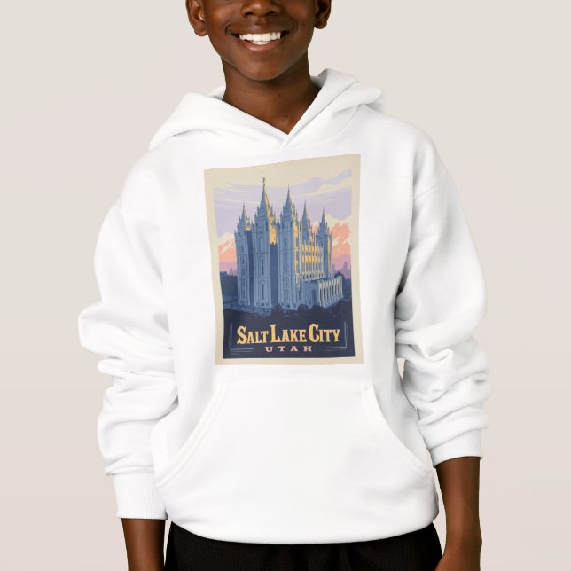 Salt Lake Temple | Salt Lake City, Utah Hoodie (Front)
