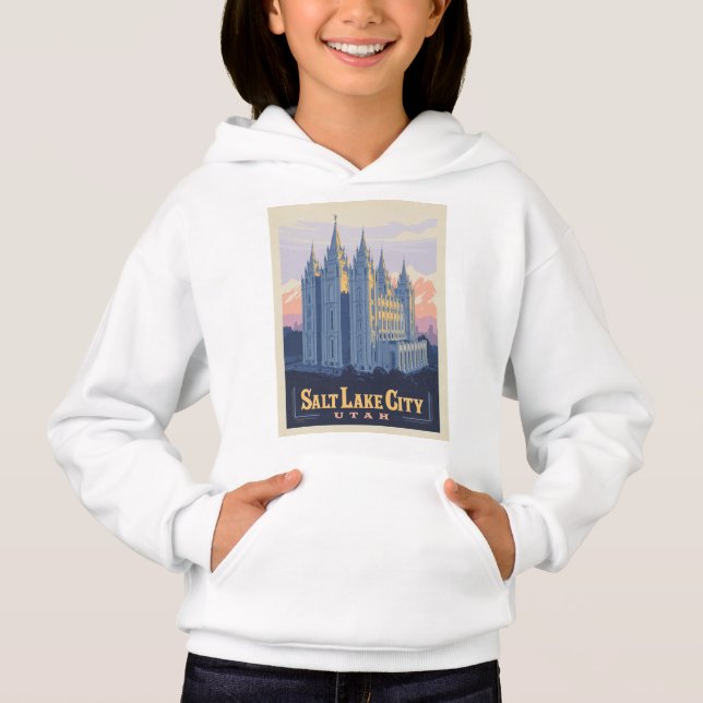 Salt Lake Temple | Salt Lake City, Utah Hoodie (Front)