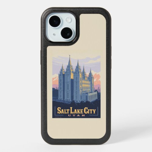 Salt Lake Temple  Salt Lake City Utah iPhone 15 Case