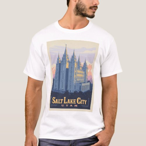 Salt Lake Temple  Salt Lake City Utah T_Shirt