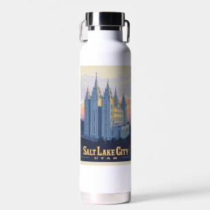 Salt Lake Temple   Salt Lake City, Utah Water Bottle
