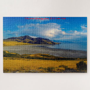 Salt Lake Utah. Christmas Greetings Jigsaw Puzzle