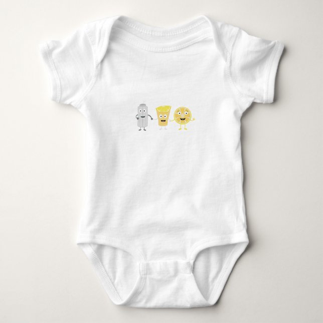 Salt, lemon and tequila baby bodysuit (Front)