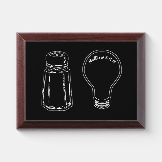 Salt & Light Award Plaque (Horizontal)