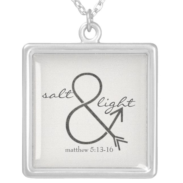 Salt & Light Silver Plated Necklace (Front)