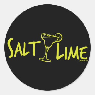 Salt / Lime Classic Round Sticker