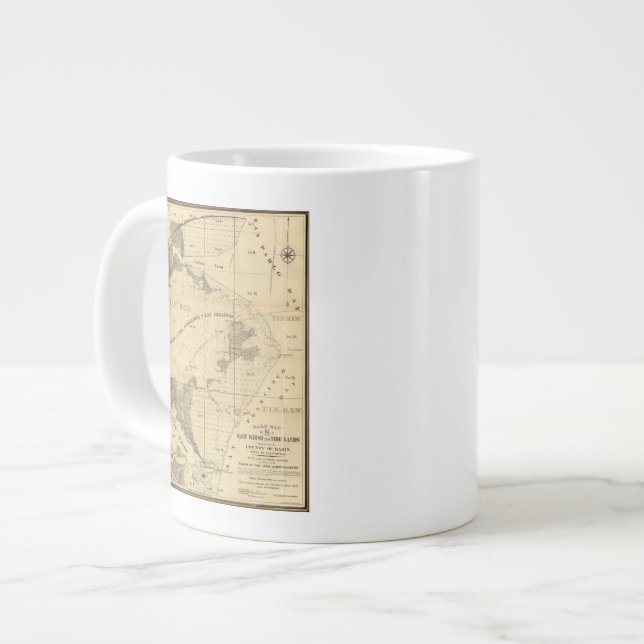 Salt marsh and tide lands giant coffee mug (Front Left)