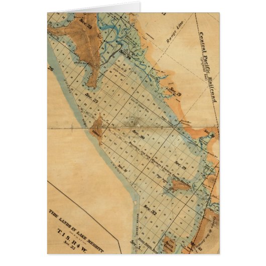 Salt marsh and tide lands map cards (Front)