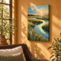 Salt Marsh Passage Canvas Print