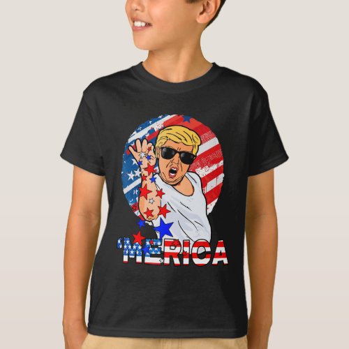 Salt Merica Make Usa Great Again Usa Flag Mens Boy T_Shirt
