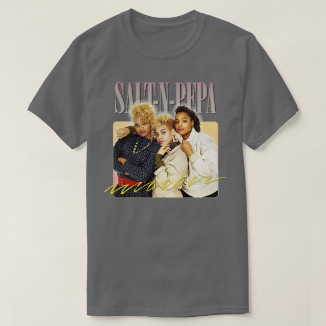 Salt N Pepa 80s Aesthetic Design 2 T-Shirt (Design Front)