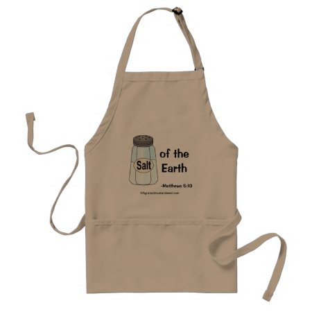 Salt Of The Earth Bible Quote Adult Apron