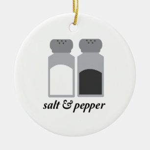 Salt & Pepper 1 Ceramic Ornament