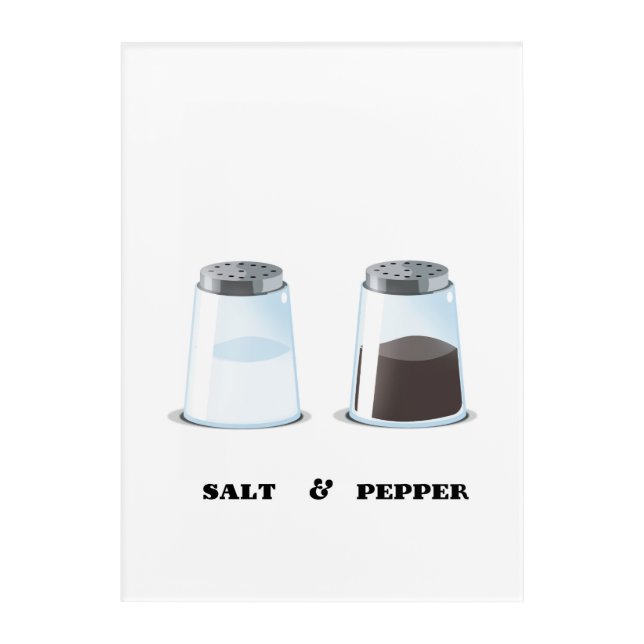Salt & Pepper Acrylic Print (Front)
