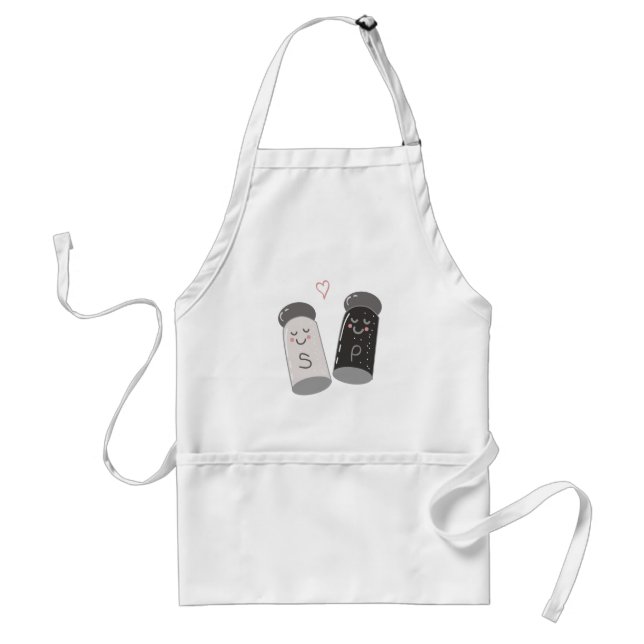 Salt & Pepper Adult Apron (Front)
