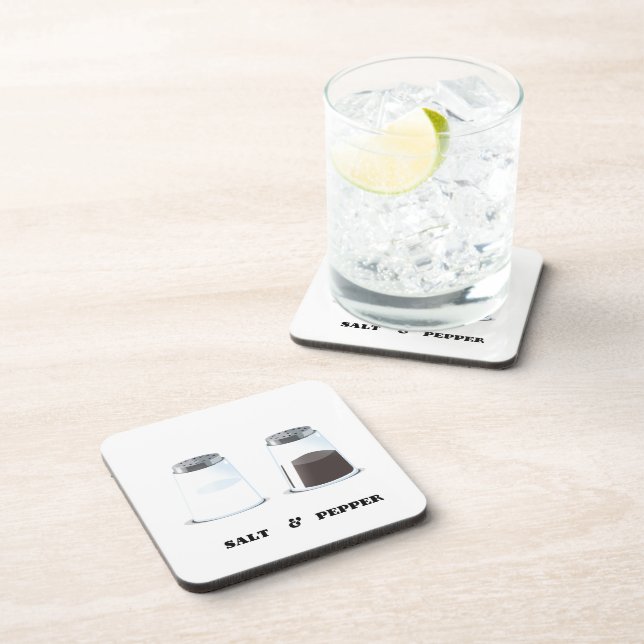 Salt & Pepper Beverage Coaster (Right Side)