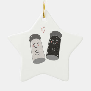Salt & Pepper Ceramic Ornament