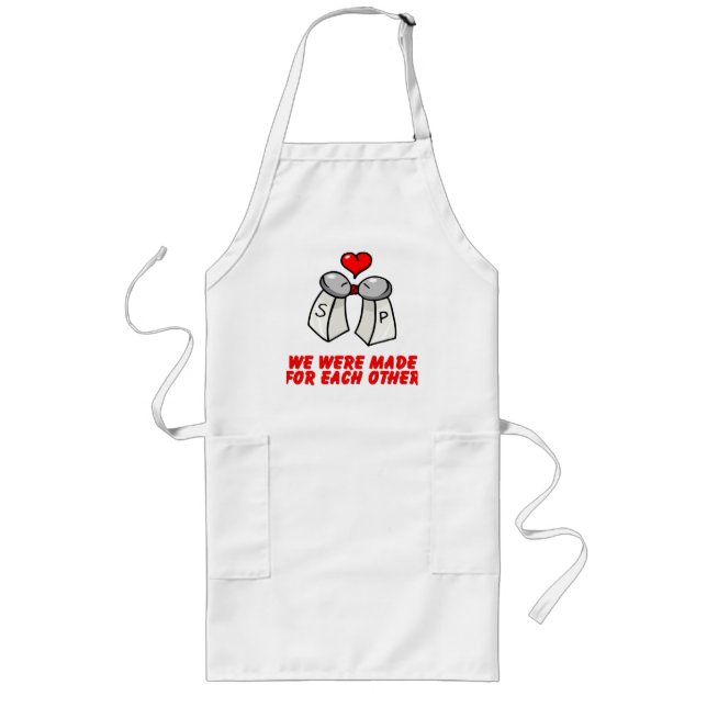 Salt & Pepper Long Apron (Front)