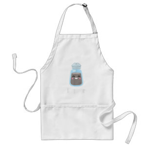 Salt & Pepper Matching Couple Halloween Best Frien Adult Apron