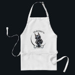 Salt Pepper Schnauzer IAAM Adult Apron<br><div class="desc">It's all about the salt and pepper Schnauzer! Original design for merchandise by Andie of Off-Leash Art using her own hand drawn illustration. Andie aims to capture the unique characteristics of each breed so that more people will have the opportunity to own something that has a drawing that looks like...</div>