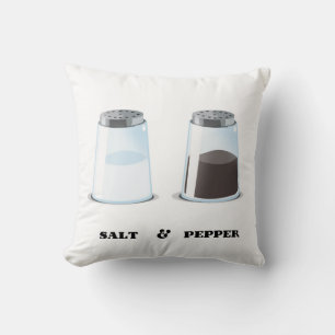 Salt & Pepper Throw Pillow