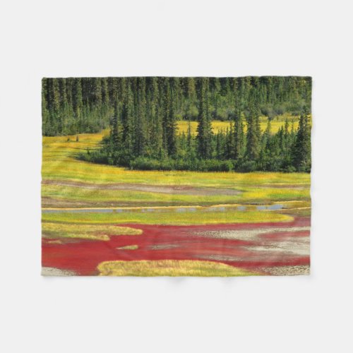 Salt Plain  Forest  Wood Buffalo National Park Fleece Blanket