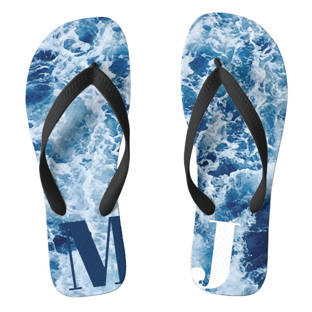 Salt Sea & Love Flip Flops (Footbed)