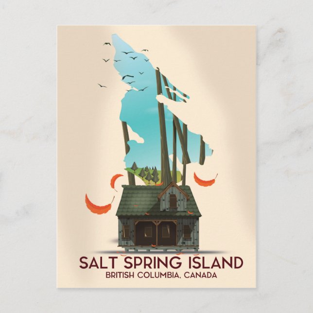 Salt Spring Island British Columbia Canada Postcard (Front)