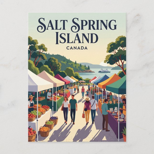 Salt Spring Island Canada Postcard (Front)