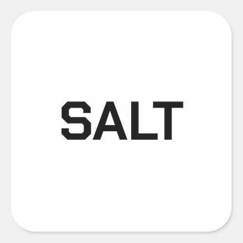 Salt Sticker Label For Sale