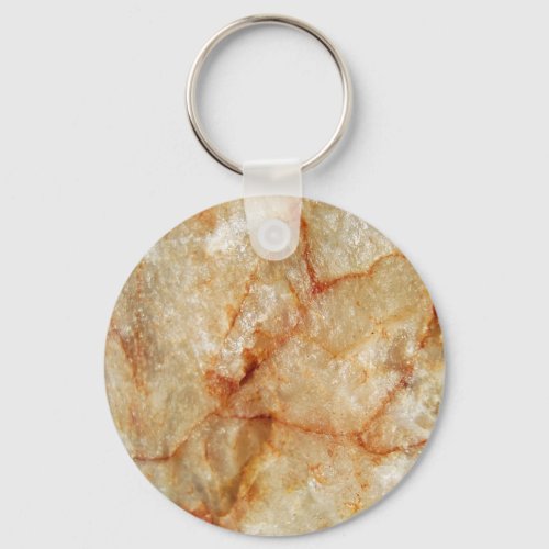 Salt Stone Rock Keychain