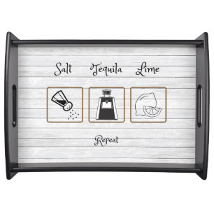 Salt Tequila and Lime Serving Tray
